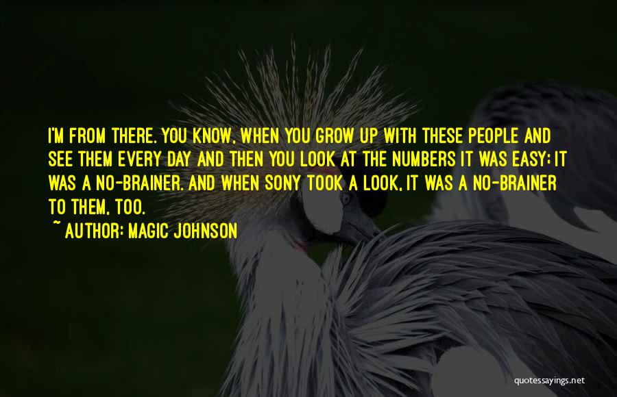 Magic Johnson Quotes: I'm From There. You Know, When You Grow Up With These People And See Them Every Day And Then You