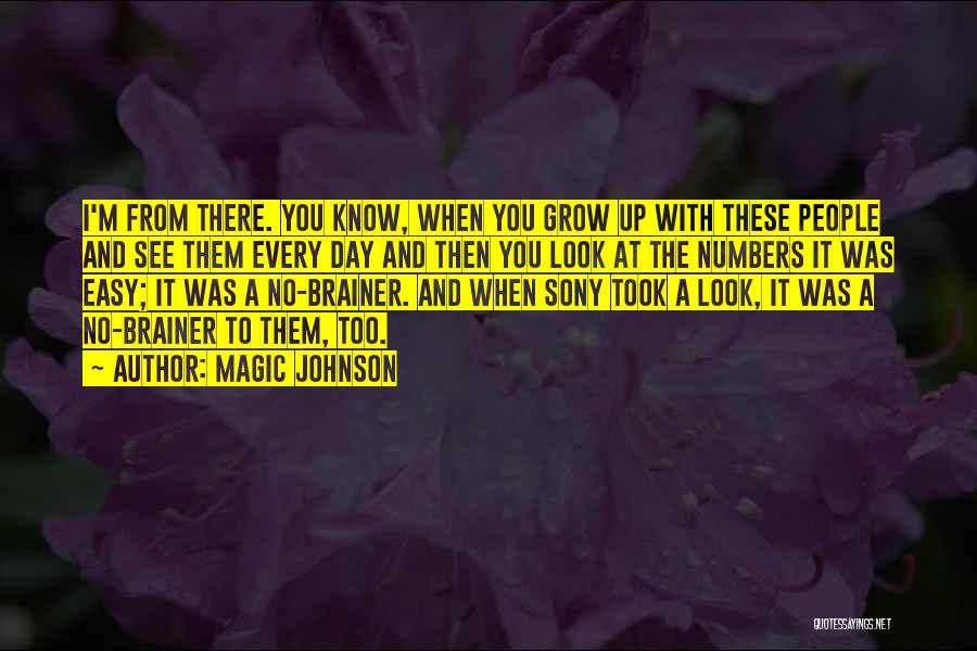 Magic Johnson Quotes: I'm From There. You Know, When You Grow Up With These People And See Them Every Day And Then You