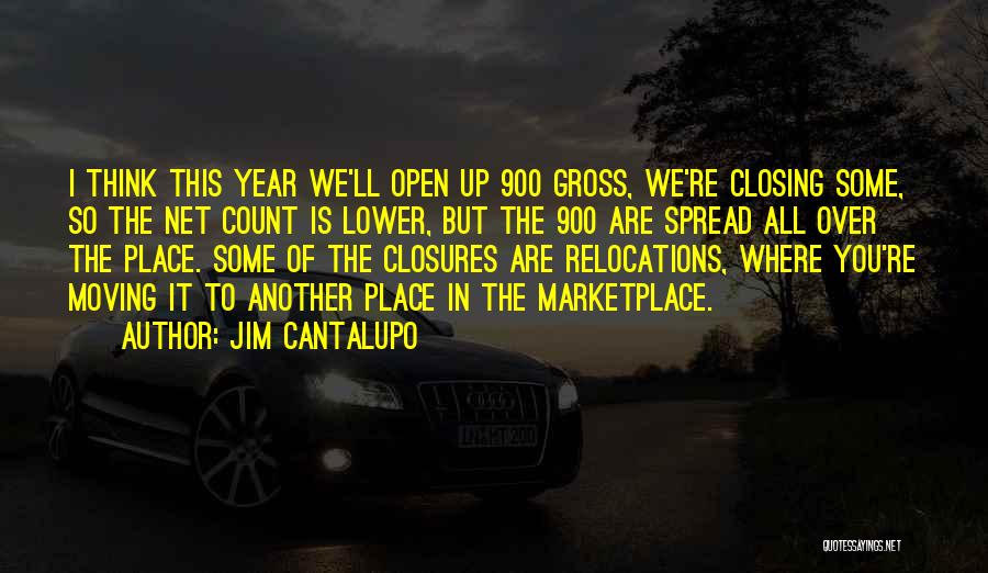 Jim Cantalupo Quotes: I Think This Year We'll Open Up 900 Gross, We're Closing Some, So The Net Count Is Lower, But The