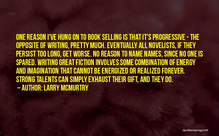 Larry McMurtry Quotes: One Reason I've Hung On To Book Selling Is That It's Progressive - The Opposite Of Writing, Pretty Much. Eventually