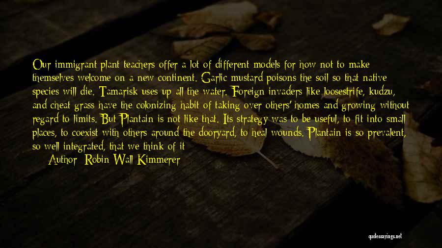 Robin Wall Kimmerer Quotes: Our Immigrant Plant Teachers Offer A Lot Of Different Models For How Not To Make Themselves Welcome On A New