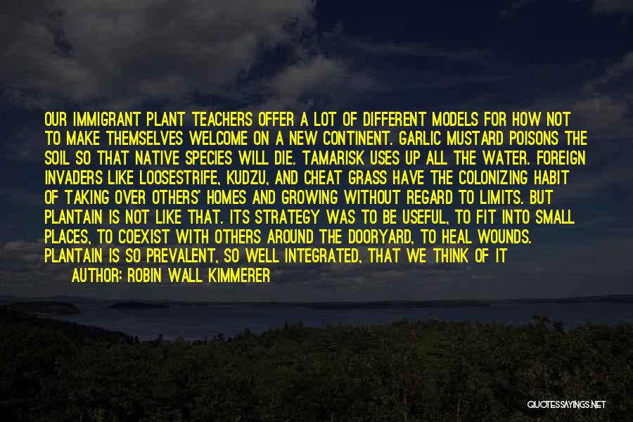 Robin Wall Kimmerer Quotes: Our Immigrant Plant Teachers Offer A Lot Of Different Models For How Not To Make Themselves Welcome On A New