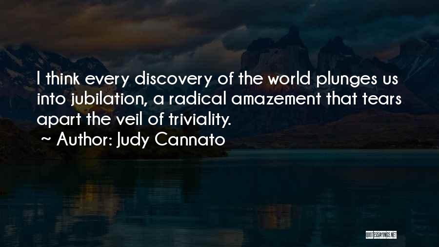 Judy Cannato Quotes: I Think Every Discovery Of The World Plunges Us Into Jubilation, A Radical Amazement That Tears Apart The Veil Of