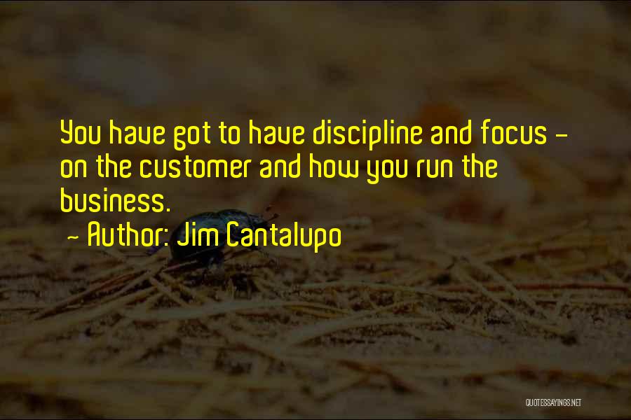 Jim Cantalupo Quotes: You Have Got To Have Discipline And Focus - On The Customer And How You Run The Business.