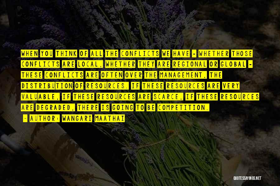 Wangari Maathai Quotes: When You Think Of All The Conflicts We Have - Whether Those Conflicts Are Local, Whether They Are Regional Or