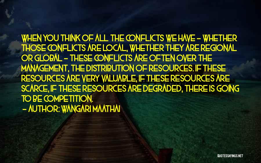 Wangari Maathai Quotes: When You Think Of All The Conflicts We Have - Whether Those Conflicts Are Local, Whether They Are Regional Or