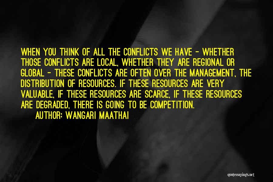 Wangari Maathai Quotes: When You Think Of All The Conflicts We Have - Whether Those Conflicts Are Local, Whether They Are Regional Or