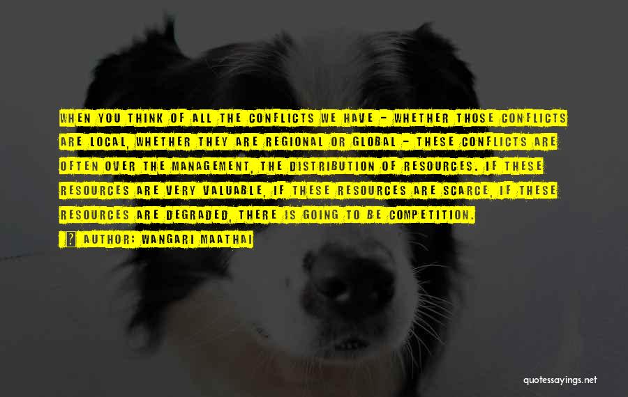 Wangari Maathai Quotes: When You Think Of All The Conflicts We Have - Whether Those Conflicts Are Local, Whether They Are Regional Or