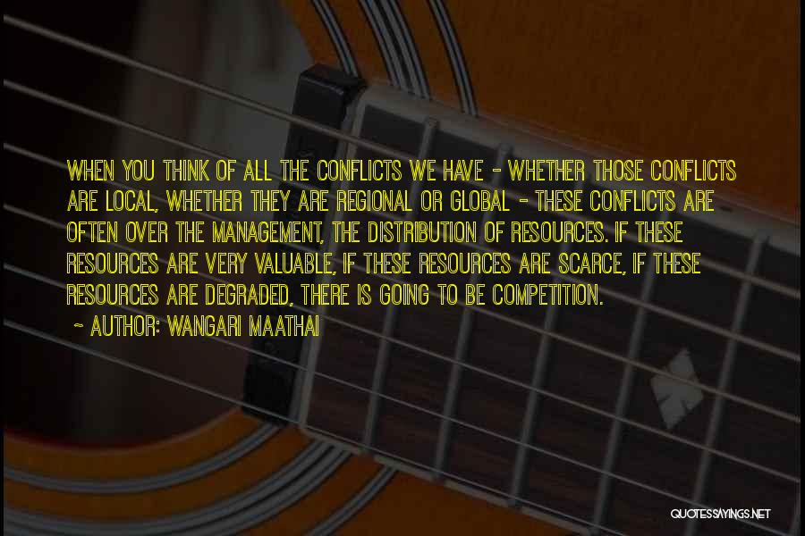 Wangari Maathai Quotes: When You Think Of All The Conflicts We Have - Whether Those Conflicts Are Local, Whether They Are Regional Or