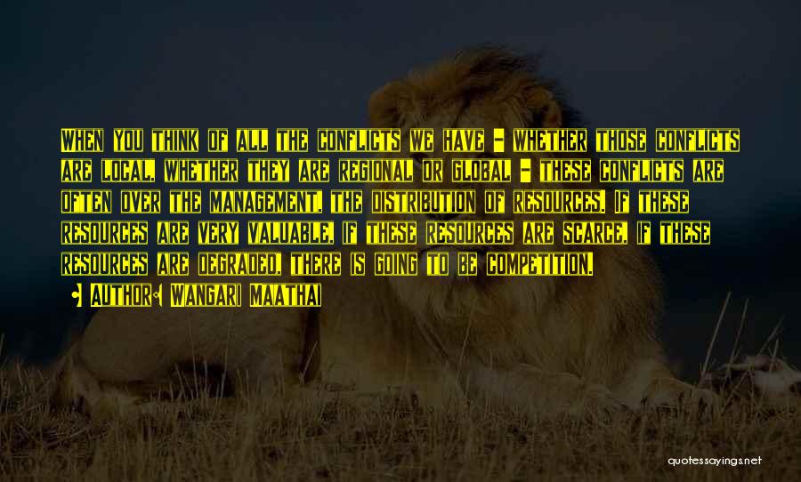 Wangari Maathai Quotes: When You Think Of All The Conflicts We Have - Whether Those Conflicts Are Local, Whether They Are Regional Or