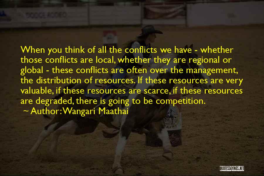 Wangari Maathai Quotes: When You Think Of All The Conflicts We Have - Whether Those Conflicts Are Local, Whether They Are Regional Or