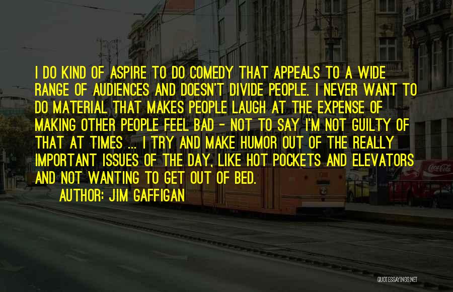 Jim Gaffigan Quotes: I Do Kind Of Aspire To Do Comedy That Appeals To A Wide Range Of Audiences And Doesn't Divide People.