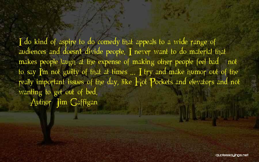 Jim Gaffigan Quotes: I Do Kind Of Aspire To Do Comedy That Appeals To A Wide Range Of Audiences And Doesn't Divide People.