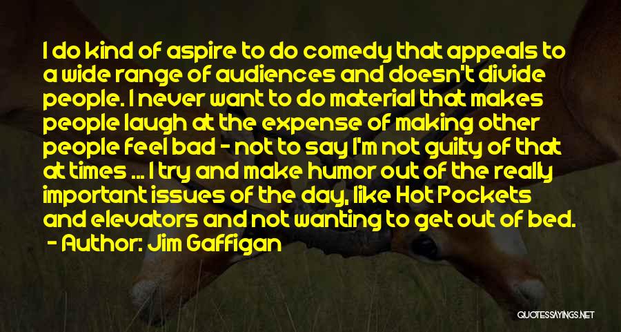 Jim Gaffigan Quotes: I Do Kind Of Aspire To Do Comedy That Appeals To A Wide Range Of Audiences And Doesn't Divide People.