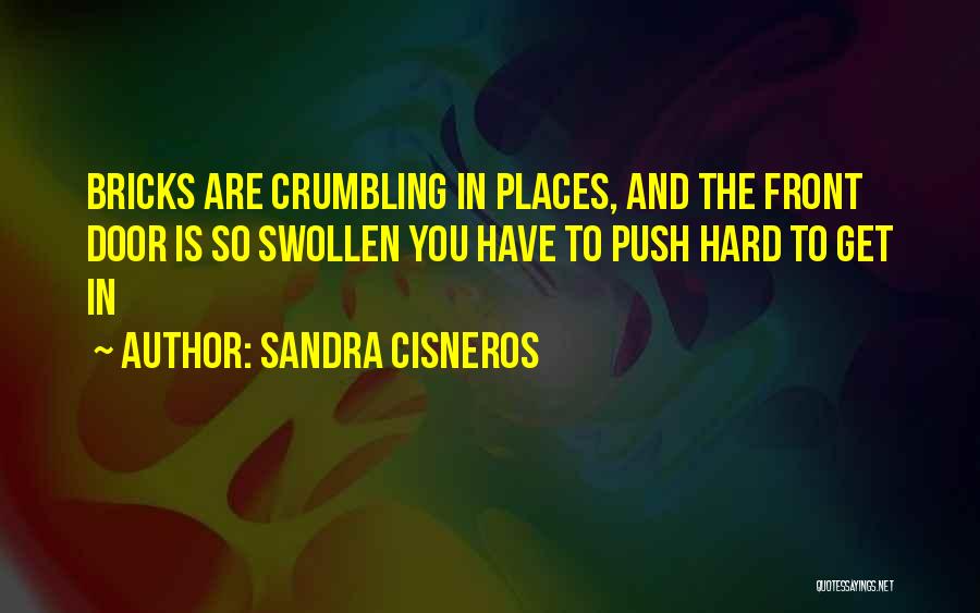 Sandra Cisneros Quotes: Bricks Are Crumbling In Places, And The Front Door Is So Swollen You Have To Push Hard To Get In