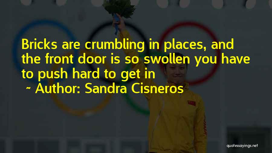 Sandra Cisneros Quotes: Bricks Are Crumbling In Places, And The Front Door Is So Swollen You Have To Push Hard To Get In