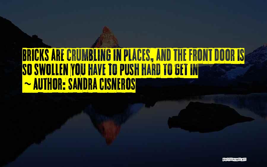 Sandra Cisneros Quotes: Bricks Are Crumbling In Places, And The Front Door Is So Swollen You Have To Push Hard To Get In