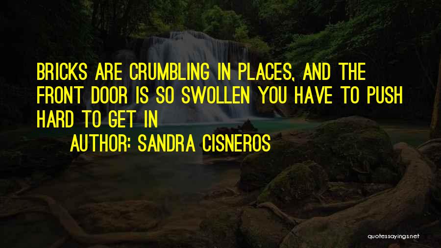 Sandra Cisneros Quotes: Bricks Are Crumbling In Places, And The Front Door Is So Swollen You Have To Push Hard To Get In