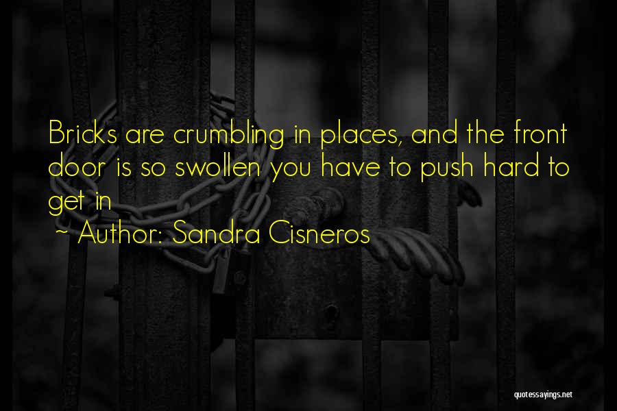 Sandra Cisneros Quotes: Bricks Are Crumbling In Places, And The Front Door Is So Swollen You Have To Push Hard To Get In