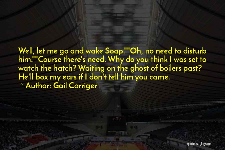 Gail Carriger Quotes: Well, Let Me Go And Wake Soap.oh, No Need To Disturb Him.course There's Need. Why Do You Think I Was