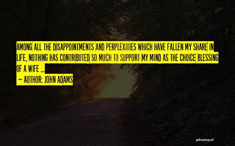 John Adams Quotes: Among All The Disappointments And Perplexities Which Have Fallen My Share In Life, Nothing Has Contributed So Much To Support