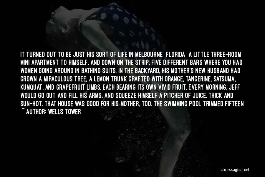 Wells Tower Quotes: It Turned Out To Be Just His Sort Of Life In Melbourne [florida] A Little Three-room Mini Apartment To Himself,