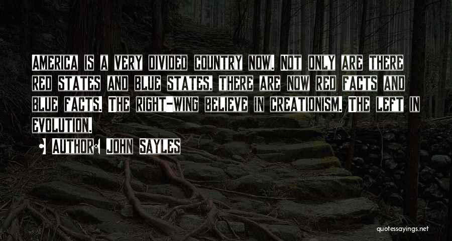 John Sayles Quotes: America Is A Very Divided Country Now. Not Only Are There Red States And Blue States, There Are Now Red