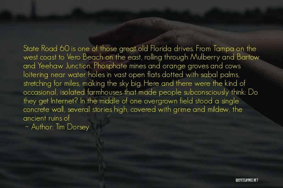 Tim Dorsey Quotes: State Road 60 Is One Of Those Great Old Florida Drives. From Tampa On The West Coast To Vero Beach