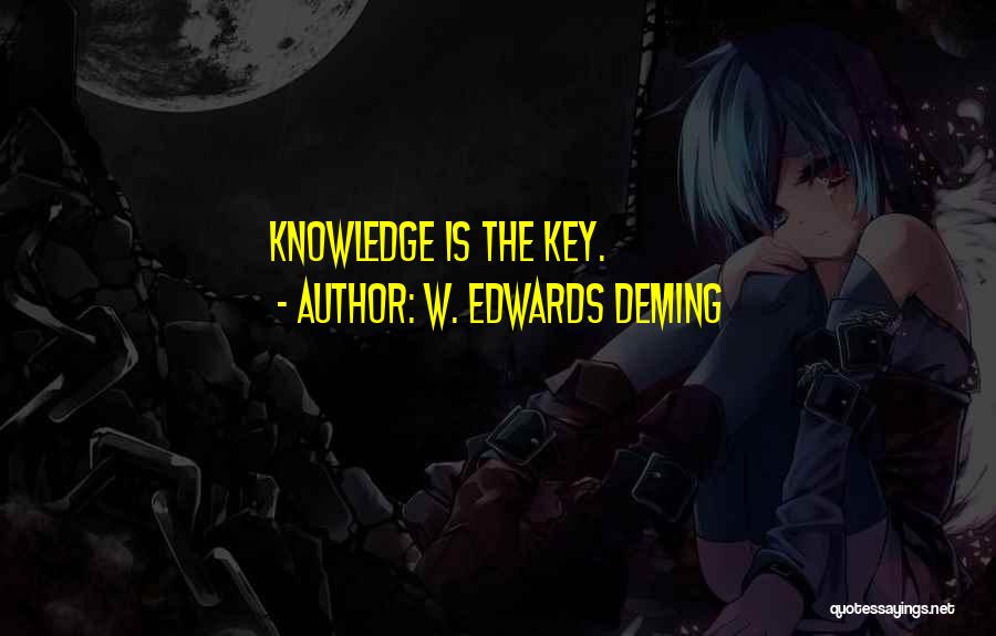 W. Edwards Deming Quotes: Knowledge Is The Key.