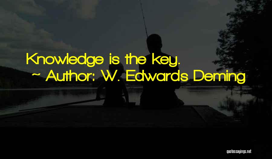 W. Edwards Deming Quotes: Knowledge Is The Key.