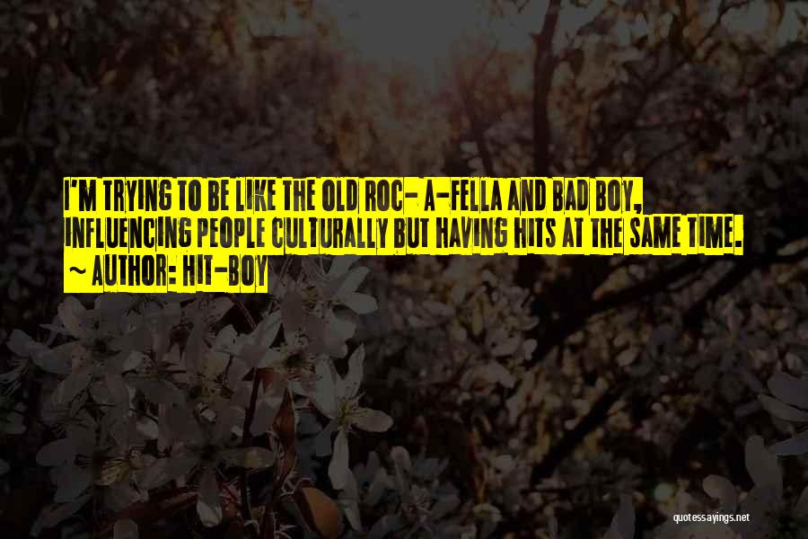 Hit-Boy Quotes: I'm Trying To Be Like The Old Roc- A-fella And Bad Boy, Influencing People Culturally But Having Hits At The