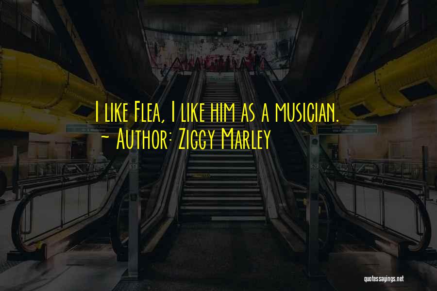 Ziggy Marley Quotes: I Like Flea, I Like Him As A Musician.