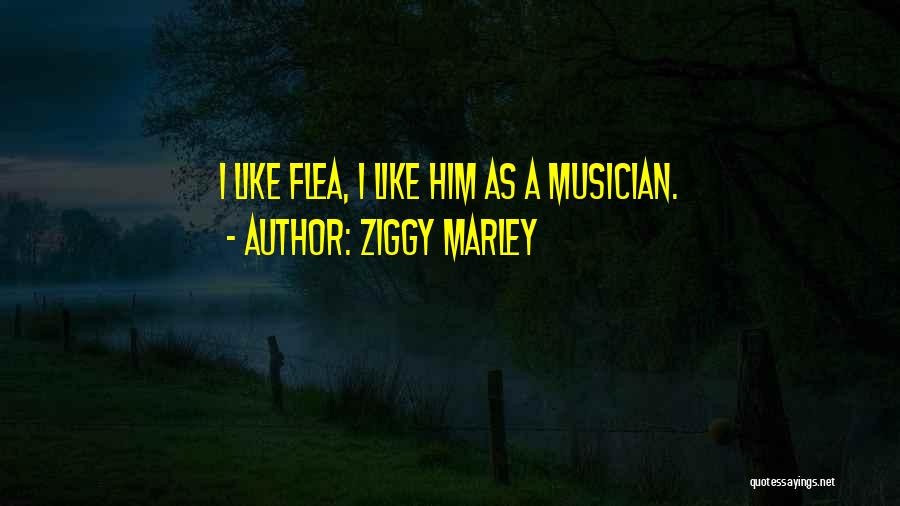 Ziggy Marley Quotes: I Like Flea, I Like Him As A Musician.