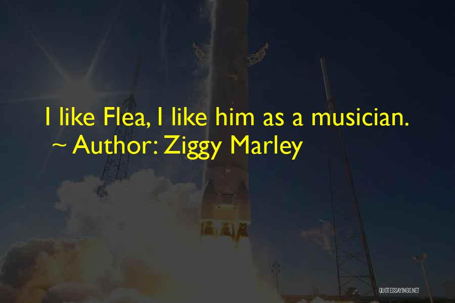 Ziggy Marley Quotes: I Like Flea, I Like Him As A Musician.
