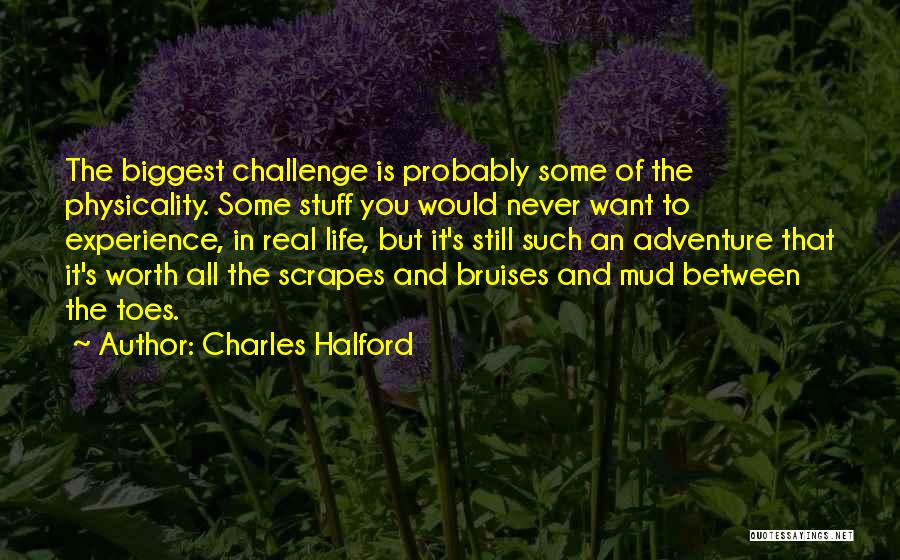 Charles Halford Quotes: The Biggest Challenge Is Probably Some Of The Physicality. Some Stuff You Would Never Want To Experience, In Real Life,
