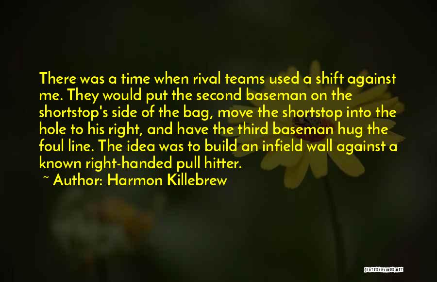 Harmon Killebrew Quotes: There Was A Time When Rival Teams Used A Shift Against Me. They Would Put The Second Baseman On The