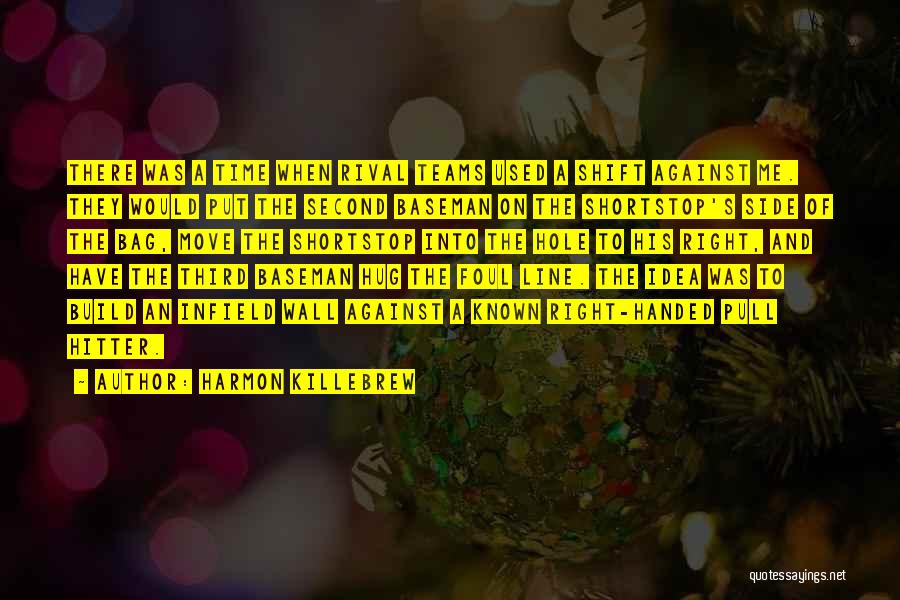 Harmon Killebrew Quotes: There Was A Time When Rival Teams Used A Shift Against Me. They Would Put The Second Baseman On The