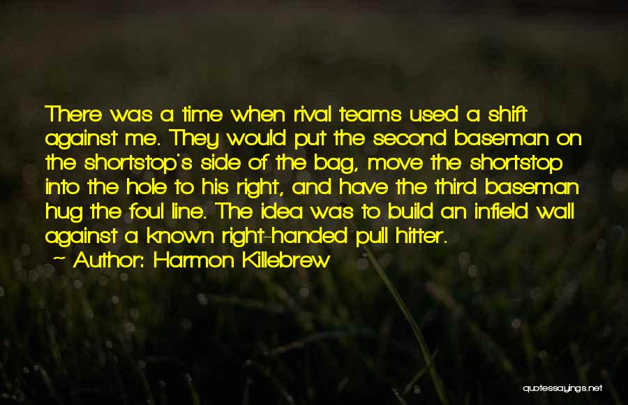 Harmon Killebrew Quotes: There Was A Time When Rival Teams Used A Shift Against Me. They Would Put The Second Baseman On The