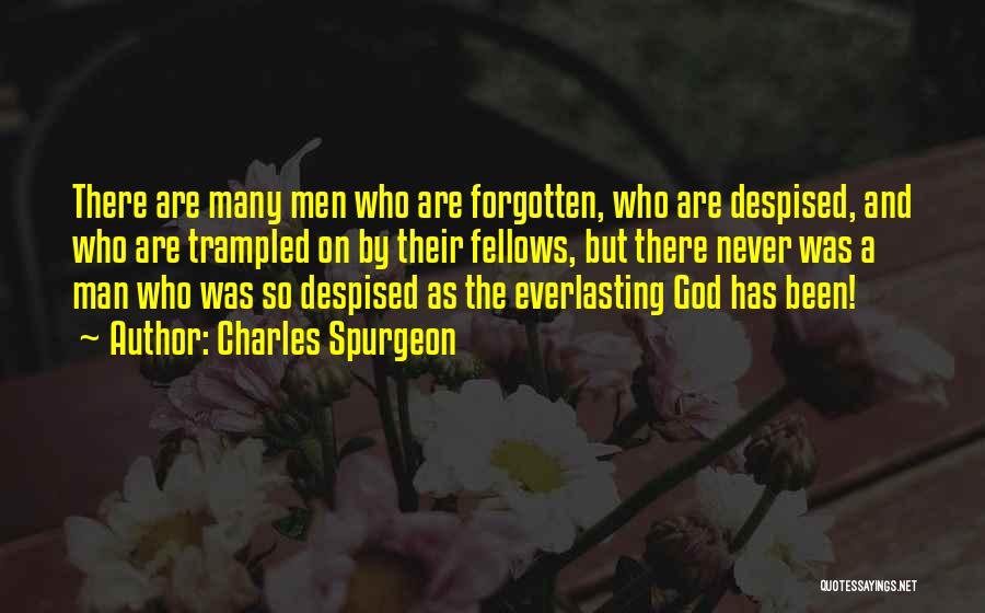 Charles Spurgeon Quotes: There Are Many Men Who Are Forgotten, Who Are Despised, And Who Are Trampled On By Their Fellows, But There