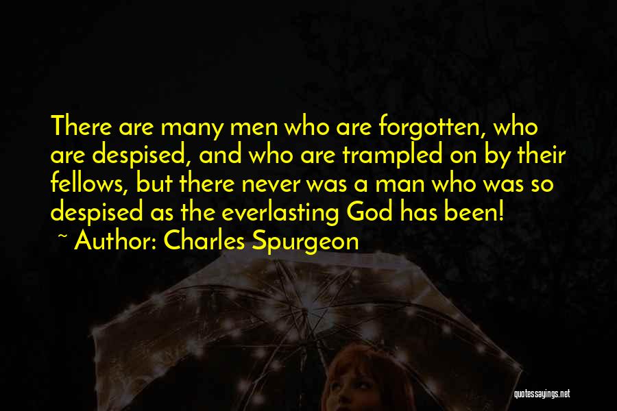 Charles Spurgeon Quotes: There Are Many Men Who Are Forgotten, Who Are Despised, And Who Are Trampled On By Their Fellows, But There