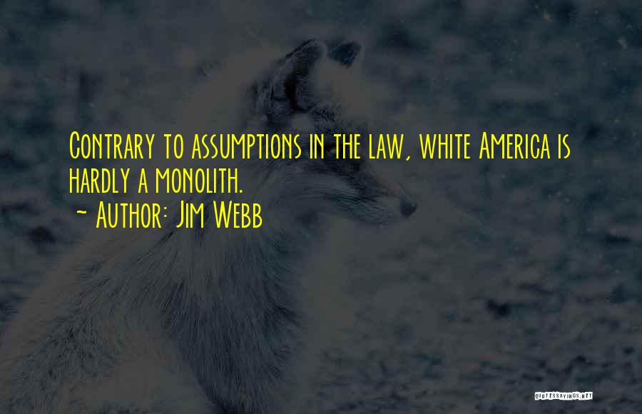Jim Webb Quotes: Contrary To Assumptions In The Law, White America Is Hardly A Monolith.