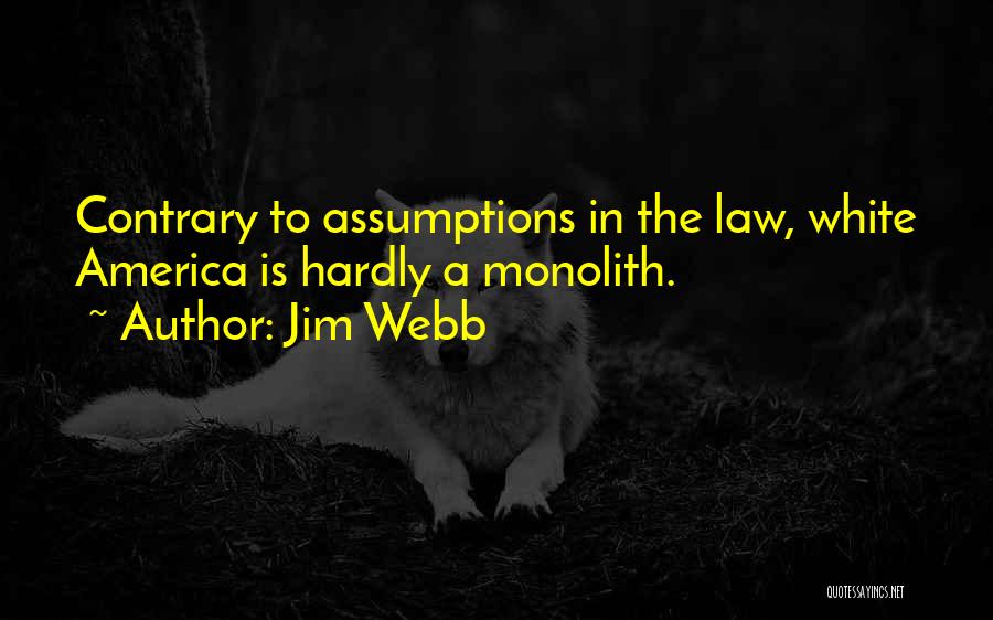 Jim Webb Quotes: Contrary To Assumptions In The Law, White America Is Hardly A Monolith.