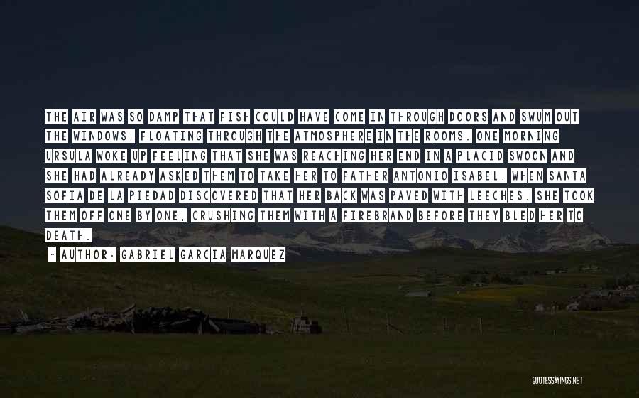 Gabriel Garcia Marquez Quotes: The Air Was So Damp That Fish Could Have Come In Through Doors And Swum Out The Windows, Floating Through