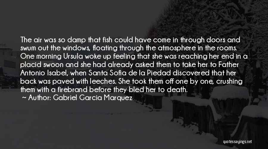 Gabriel Garcia Marquez Quotes: The Air Was So Damp That Fish Could Have Come In Through Doors And Swum Out The Windows, Floating Through