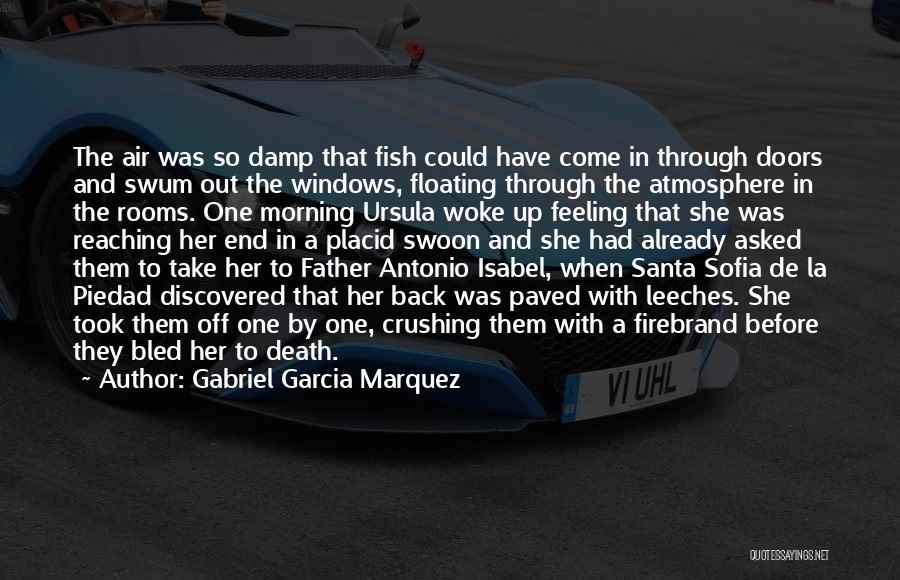 Gabriel Garcia Marquez Quotes: The Air Was So Damp That Fish Could Have Come In Through Doors And Swum Out The Windows, Floating Through