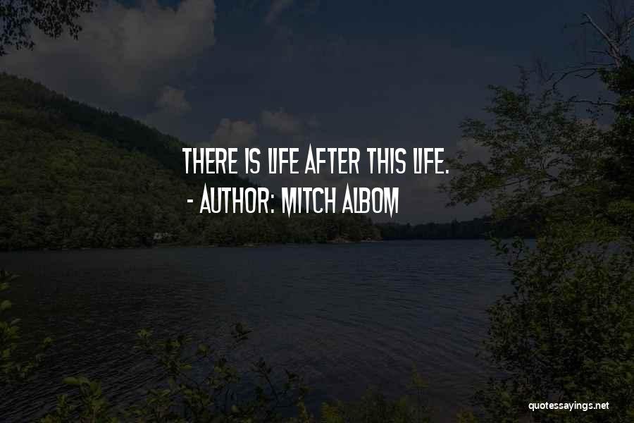Mitch Albom Quotes: There Is Life After This Life.