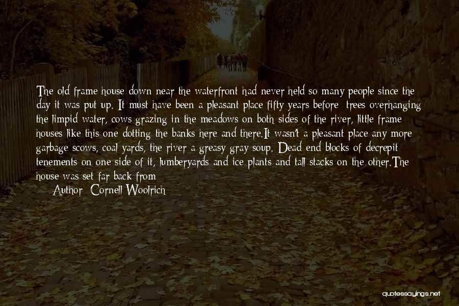 Cornell Woolrich Quotes: The Old Frame House Down Near The Waterfront Had Never Held So Many People Since The Day It Was Put