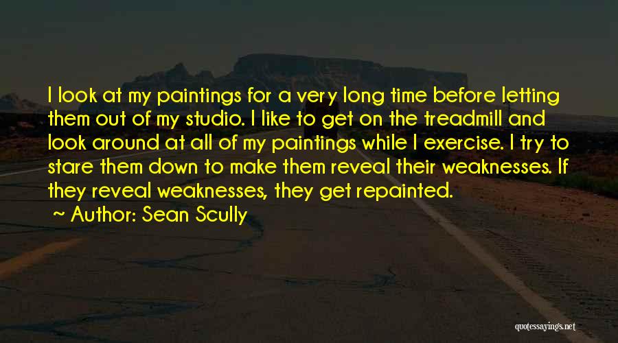 Sean Scully Quotes: I Look At My Paintings For A Very Long Time Before Letting Them Out Of My Studio. I Like To