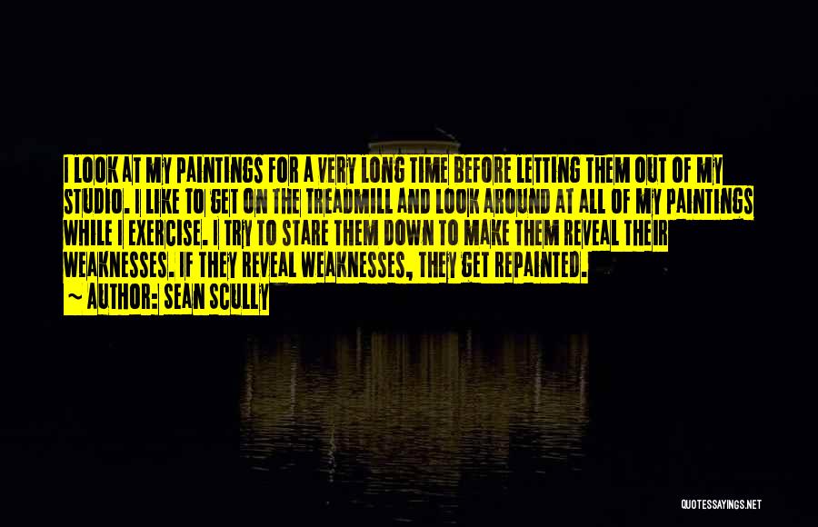 Sean Scully Quotes: I Look At My Paintings For A Very Long Time Before Letting Them Out Of My Studio. I Like To