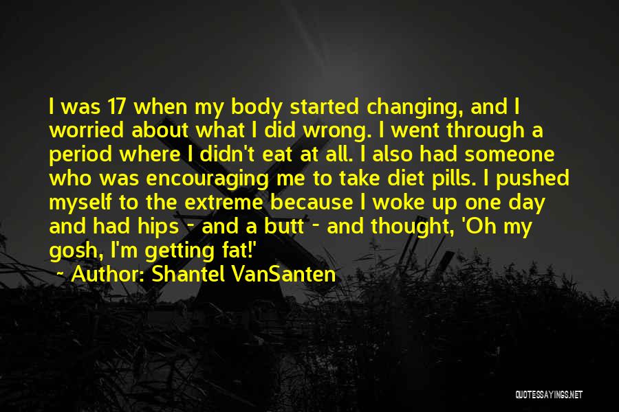 Shantel VanSanten Quotes: I Was 17 When My Body Started Changing, And I Worried About What I Did Wrong. I Went Through A